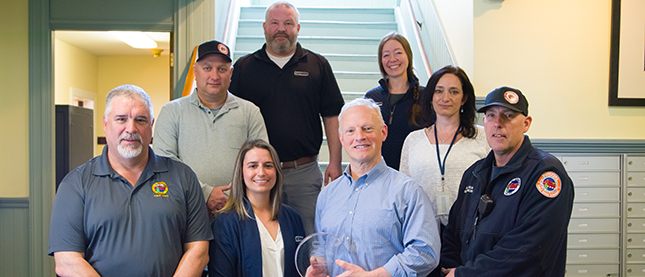 City recycling committee in Biddeford, Maine receive a Sustainability leadership award. 